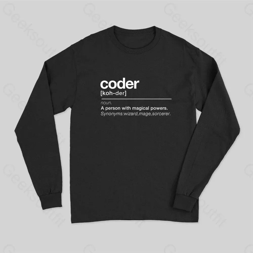 Coder definition Long Sleeve T-Shirt - Image 2