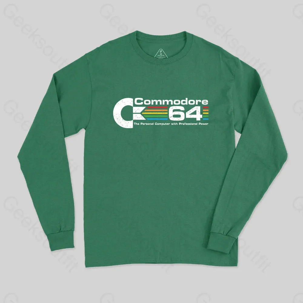 Commodore 64 Nerd Long Sleeve T-Shirt - Image 3
