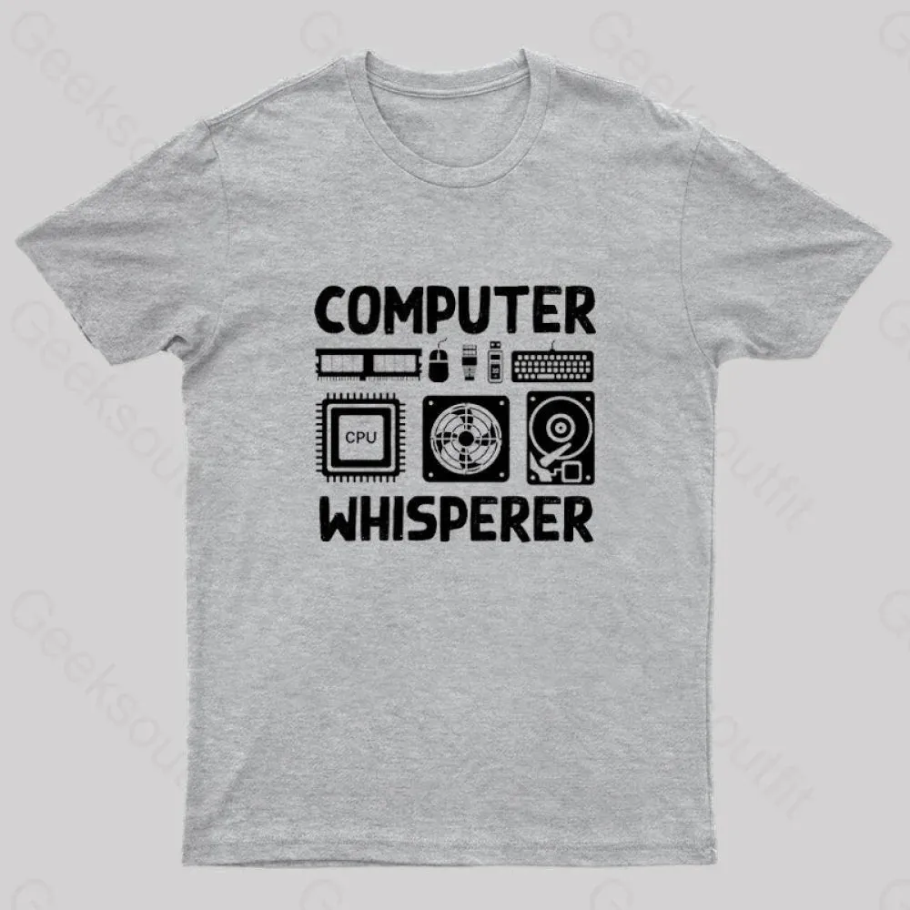 Computer Whisperer Nerd T-Shirt - Image 7