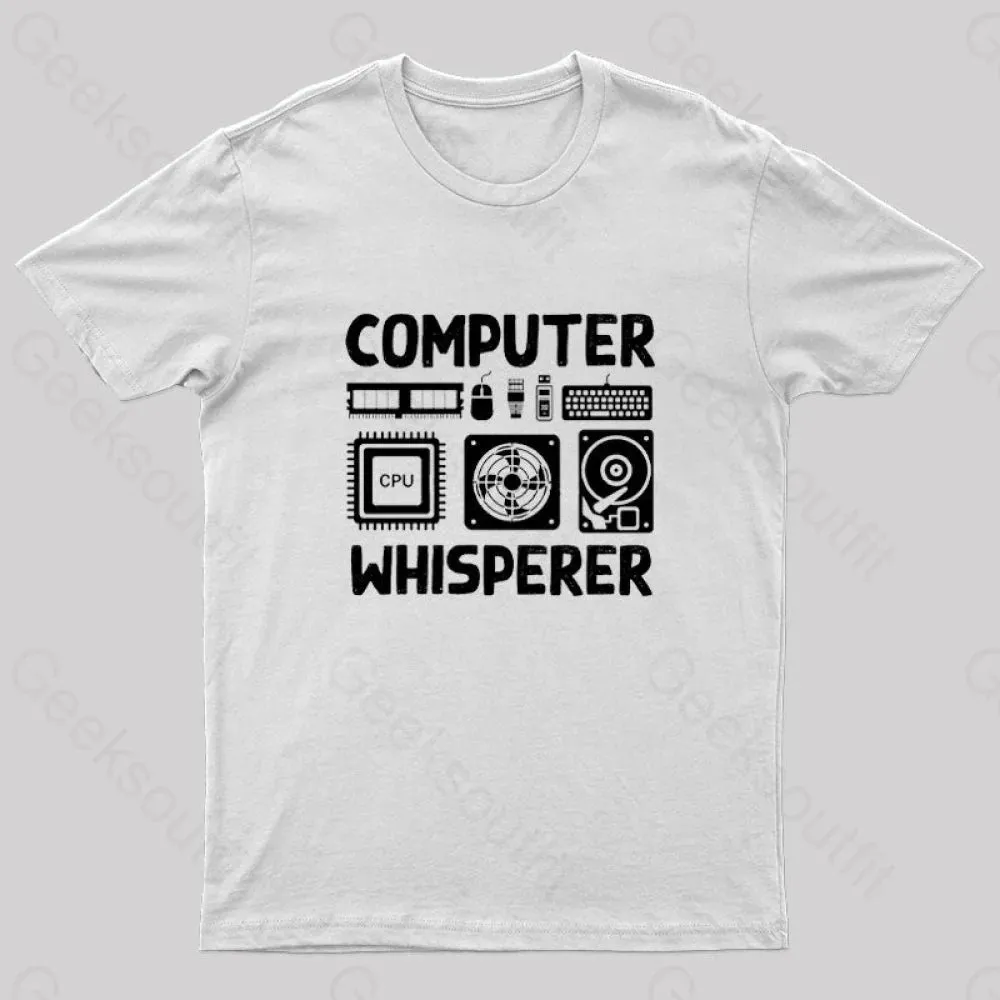 Computer Whisperer Nerd T-Shirt - Image 8