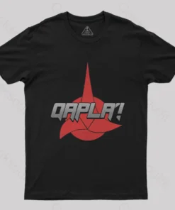 Alternative view of Scifi Space Qapla Nerd T-Shirt