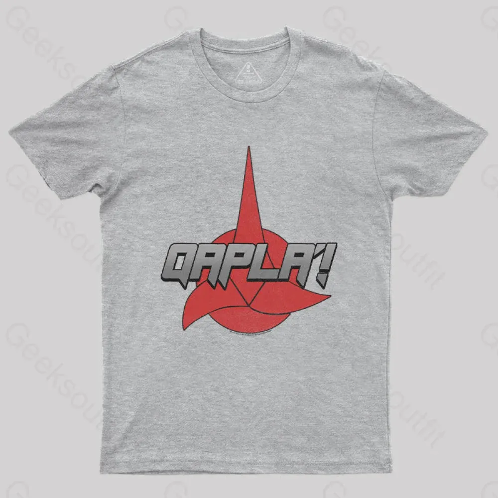 Scifi Space Qapla Nerd T-Shirt