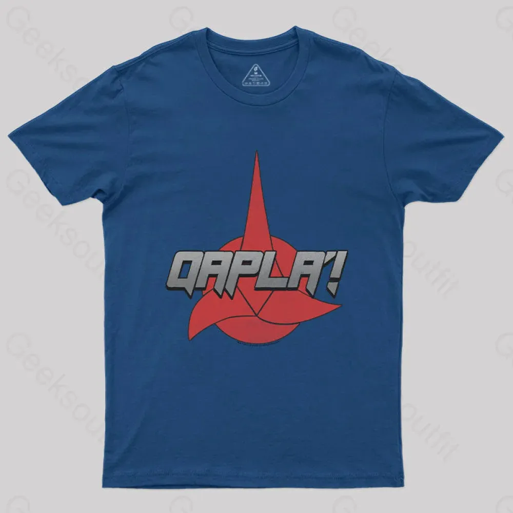 Scifi Space Qapla Nerd T-Shirt - Image 4