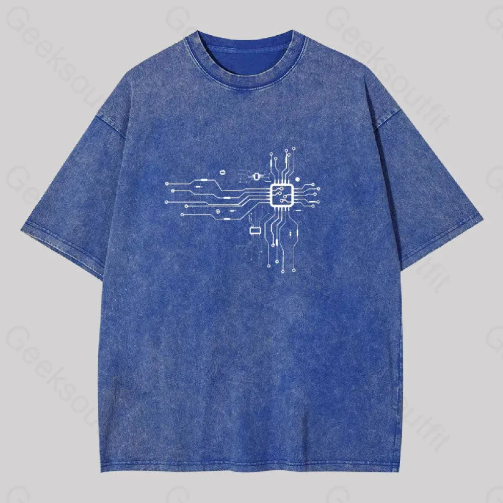 CPU Heart Washed T-shirt - Image 2