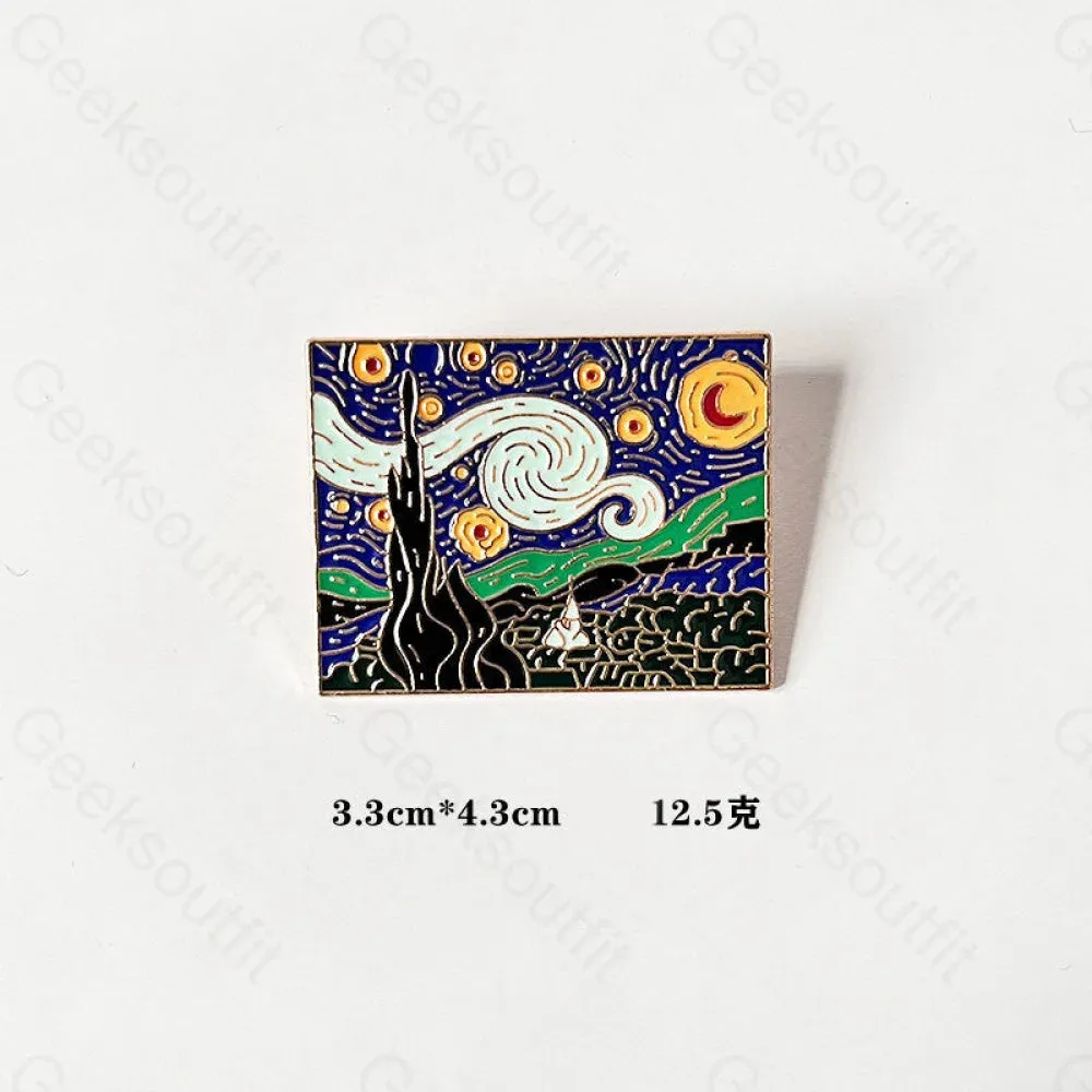 Creative Oil Painting Pins