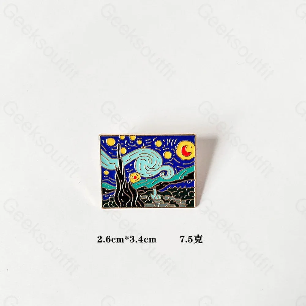 Creative Oil Painting Pins - Image 2