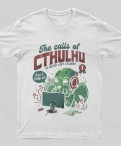 Alternative view of Cthulhu Customer Service T-Shirt