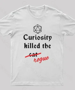 Alternative view of Curiosity killed the rogue T-Shirt