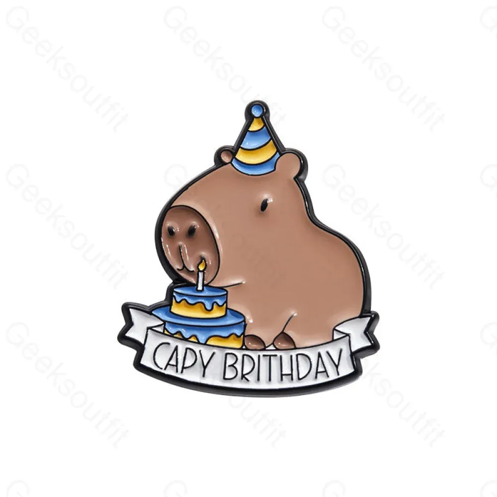 Cute Capybara Pins - Image 5