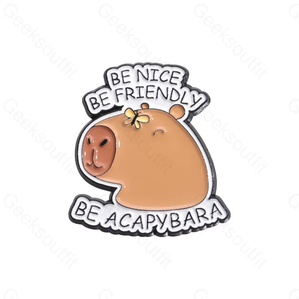 Cute Water Dolphin Capybara Pins - Image 8