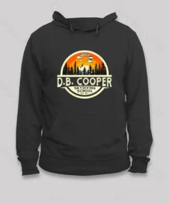 Alternative view of D.B. Coopers Skydiving School Portland Oregon Hoodie