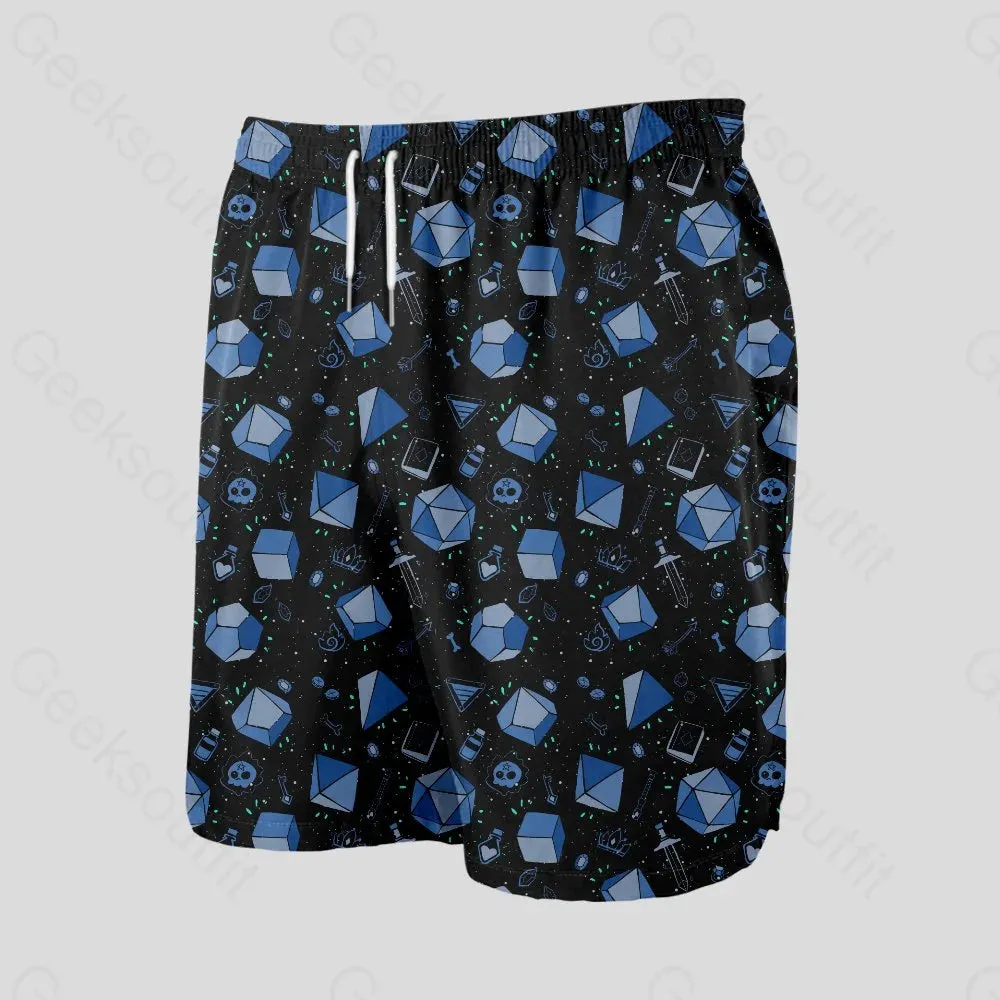 Scifi Dice And Death Geeky Drawstring Shorts - Image 3