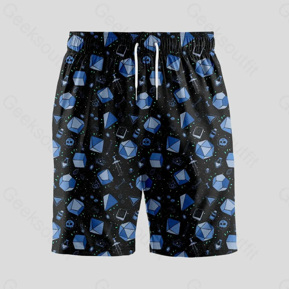 Scifi Dice And Death Geeky Drawstring Shorts - Image 2
