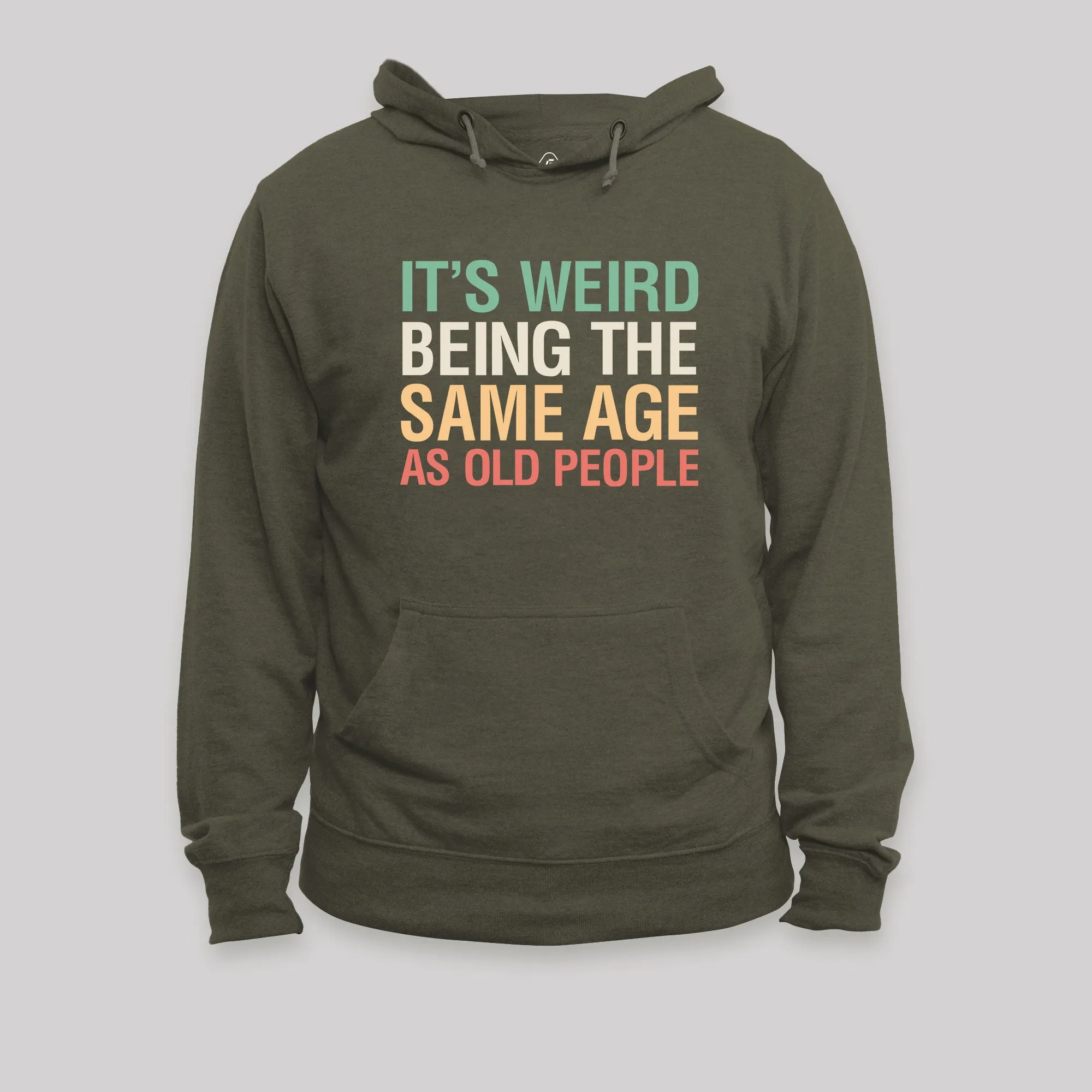 It's Weird Being The Same Age As Old People Nerd Hoodie - Image 3