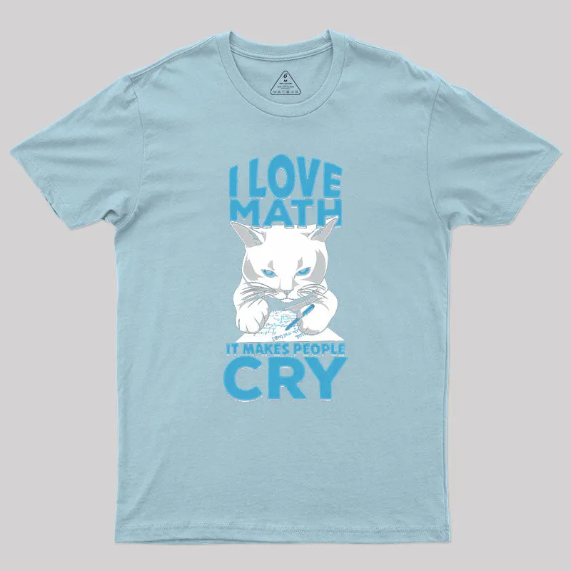 Funny Mathematics Cat Math Mathematician Geek T-Shirt - Image 10