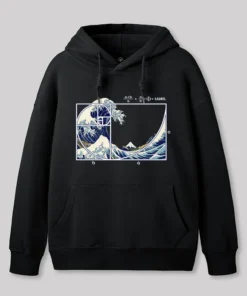 Alternative view of The Great Fibonacci Wave Hoodie