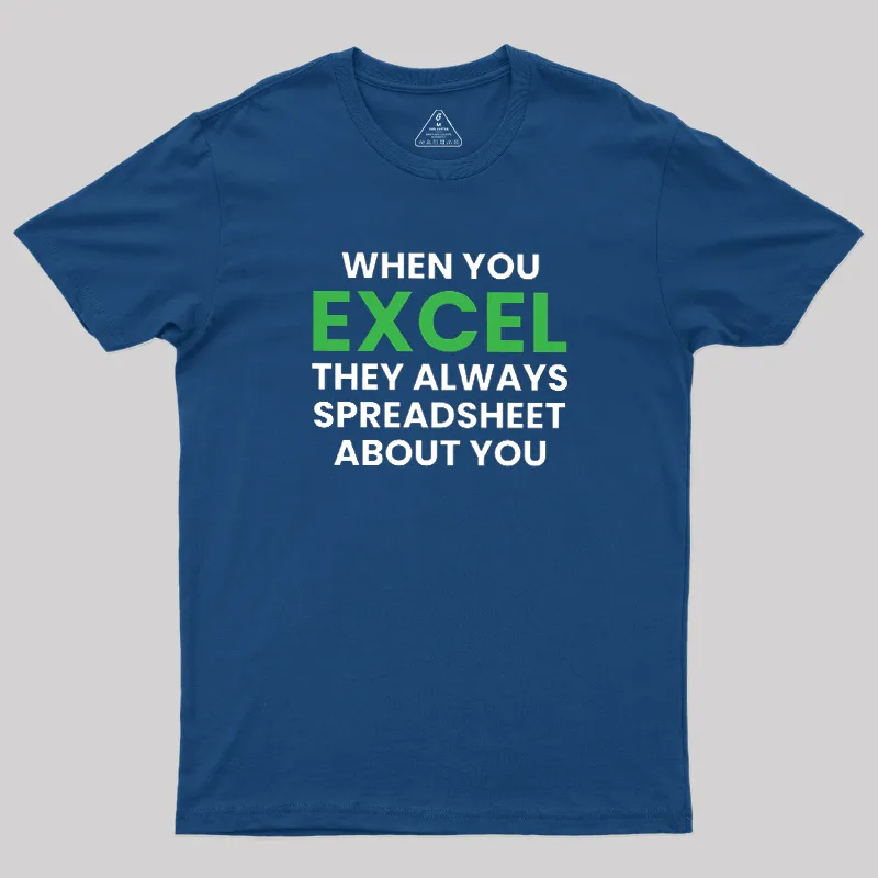 Excel-lent Pun Geek T-Shirt - Image 2
