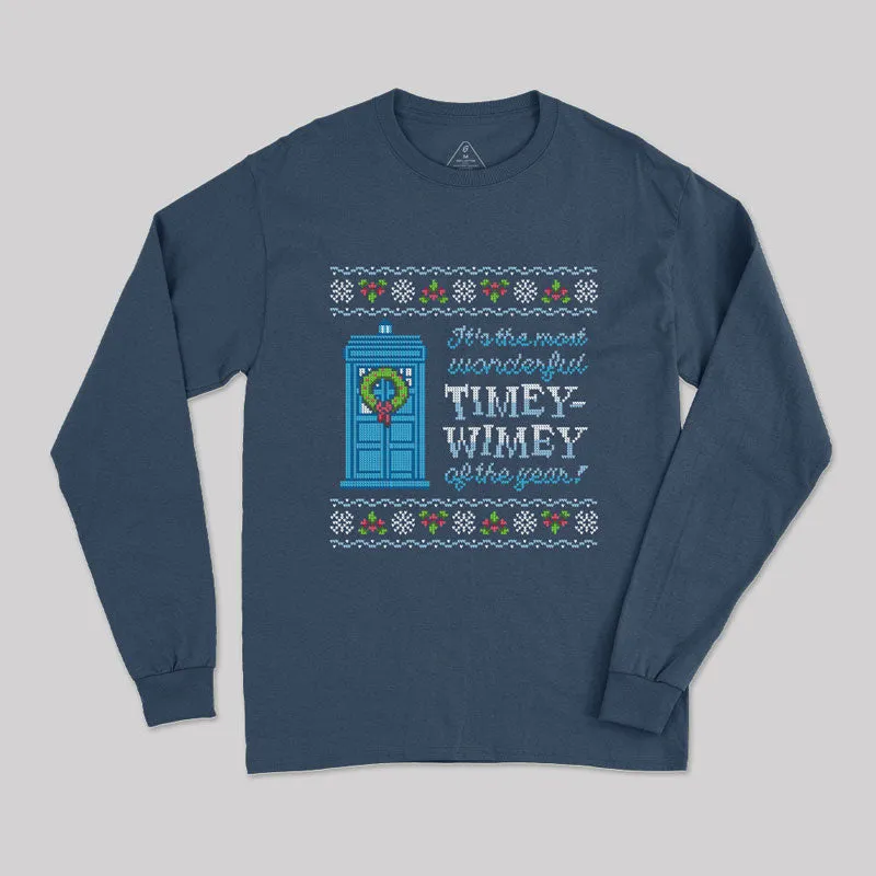 Timey Wimey Long Sleeve T-Shirt - Image 2