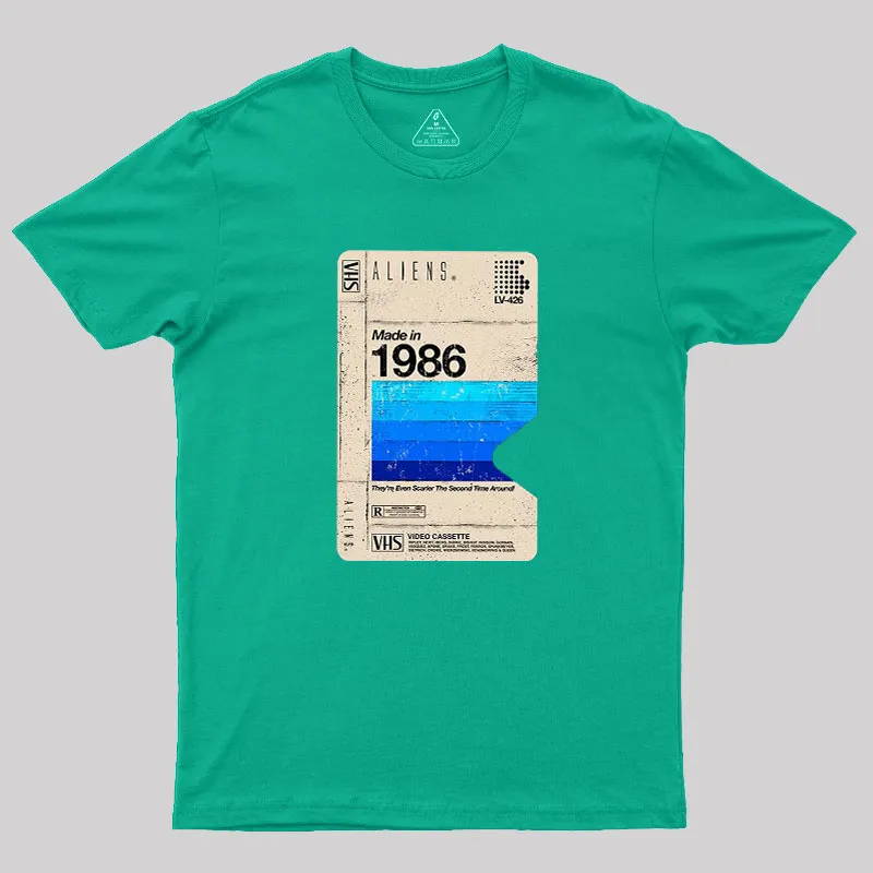 Aliens Blank Tape Geek T-Shirt - Image 10