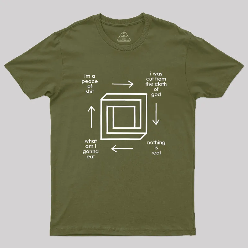 Surreal Existential Art Geek T-Shirt - Image 3