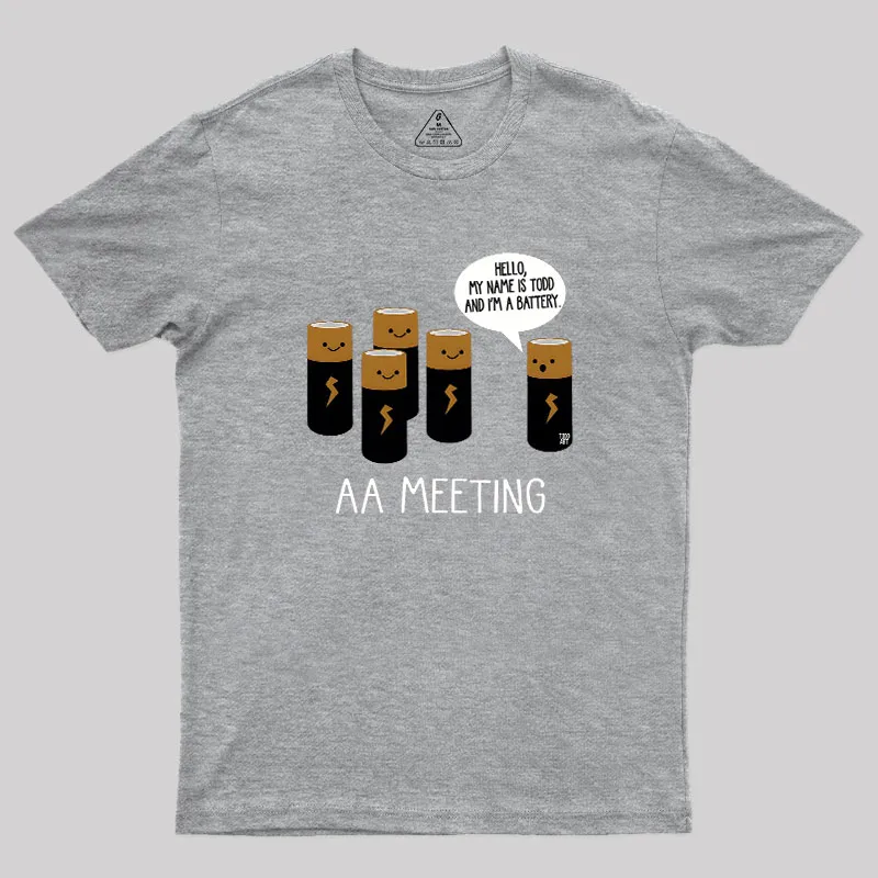 AA MEETING Geek T-Shirt