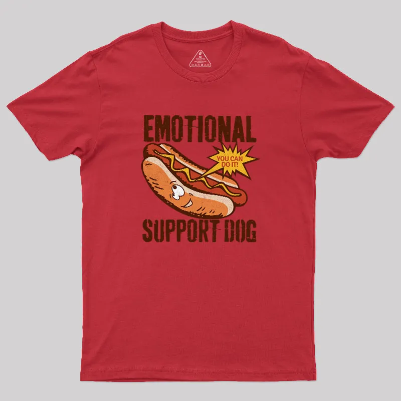 Emotinal Support Dog Geek T-Shirt - Image 3