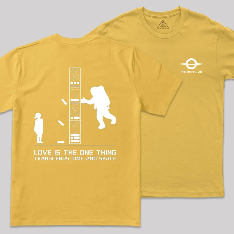 Stay Time and Space Front and Back Printed Geek T-Shirt - Image 8