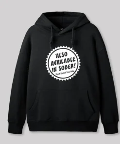 Alternative view of Also Available In Sober Geek Hoodie