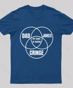 Dad Jokes Cringe My Sense of Humor Nerd T-Shirt