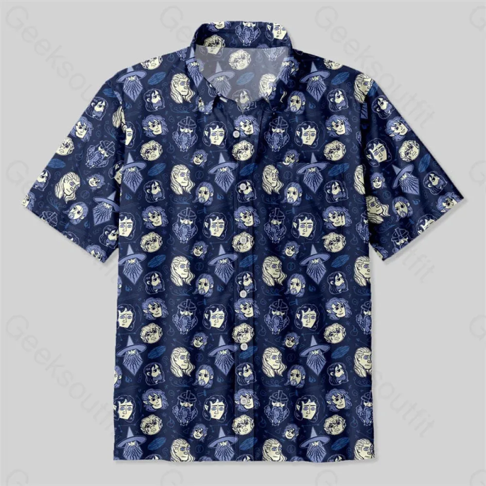 Dark Magic Ring Button Up Pocket Shirt