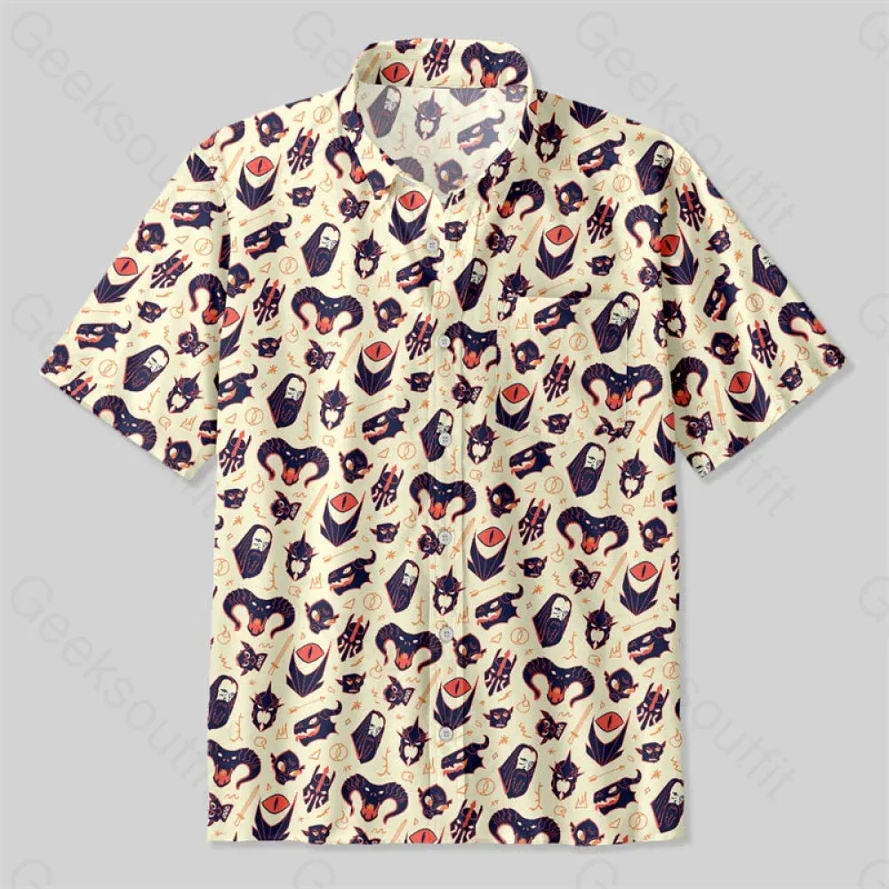 Dark Magic Ring Button Up Pocket Shirt - Image 2