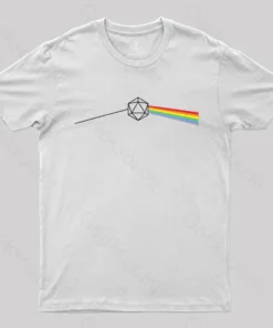 Alternative view of Dark Side of the Moon D20 T-Shirt
