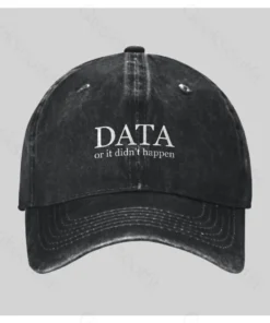 Data or It Didn't Happen Washed Vintage Baseball Cap
