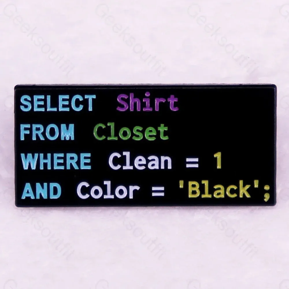 Database SQL Programming Pins