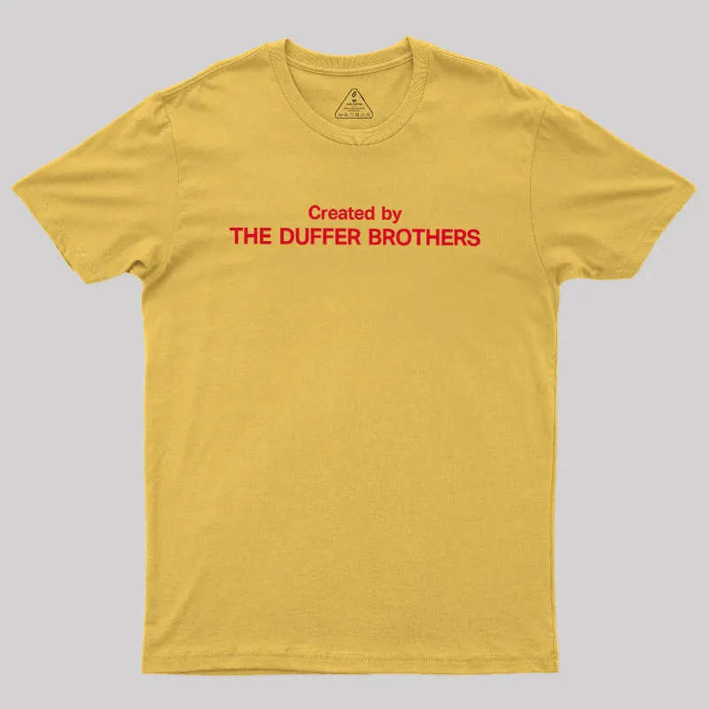 Created By The Duffer Brothers Geek T-Shirt - Image 5