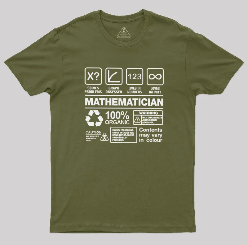 Mathematician Geek T-Shirt - Image 3