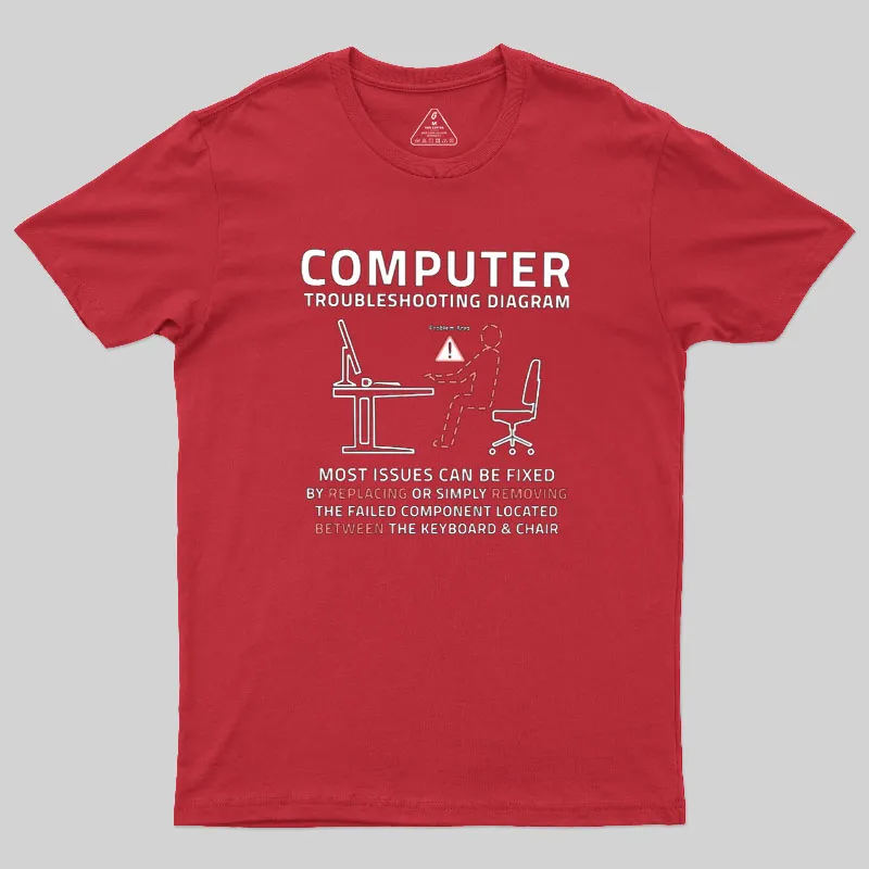 Between the Keyboard Chair Geek T-Shirt - Image 5