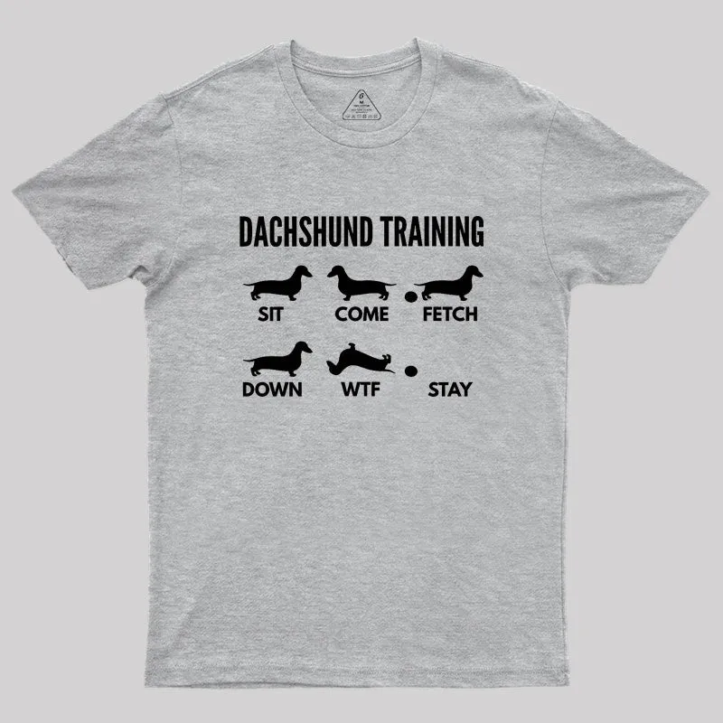 Dachshund Training Dachshund Dog Geek T-Shirt - Image 4