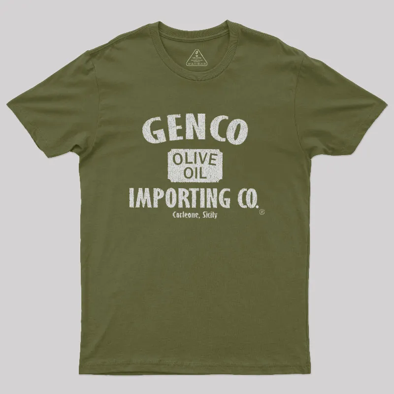 Genco Olive Oil Importing Co Geek T-Shirt - Image 3