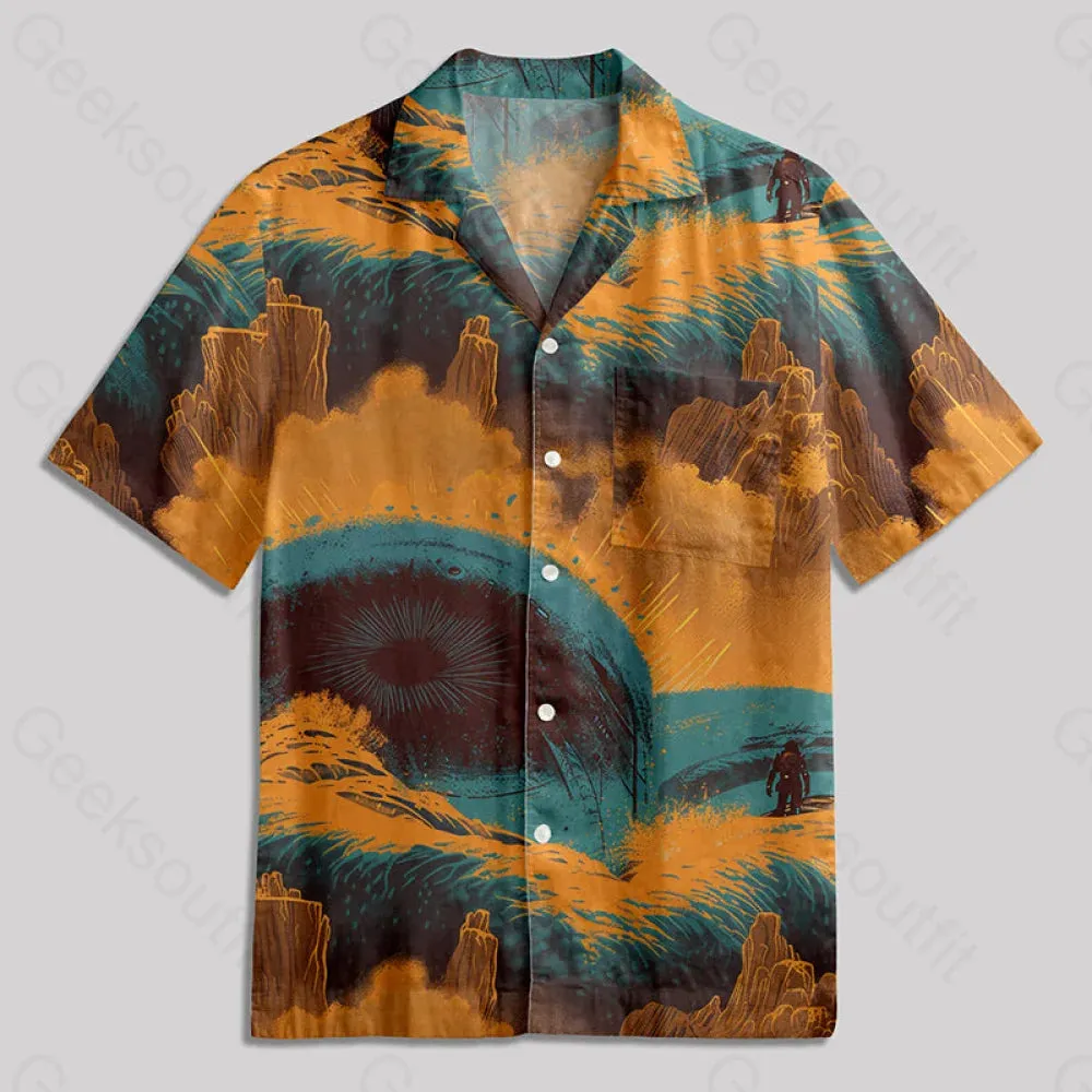 Desert Planet Sandworm Button Up Pocket Shirt - Image 2