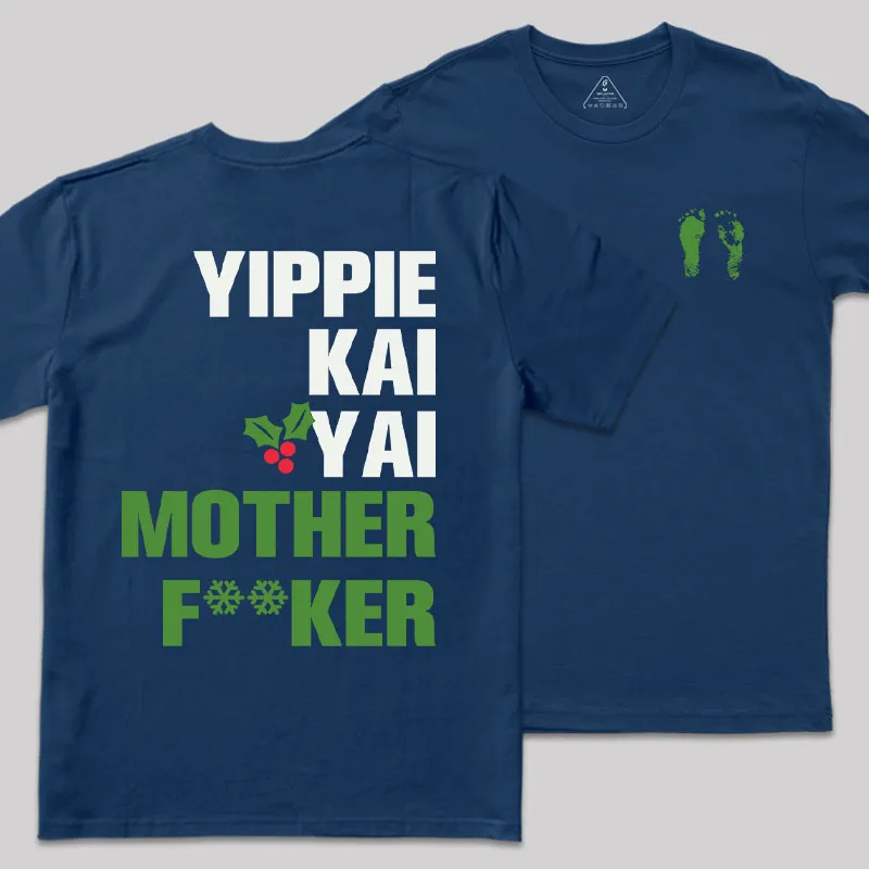 Yippie Kai-Yay Front and Back Printed Geek T-Shirt - Image 5