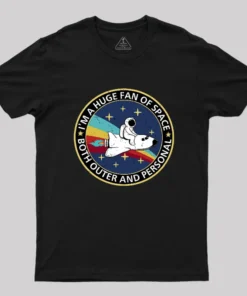 Alternative view of Im A Huge Fan Of Space Geek T-Shirt