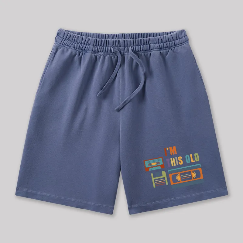 Im This Old Vintage Geeky Washed Shorts - Image 6