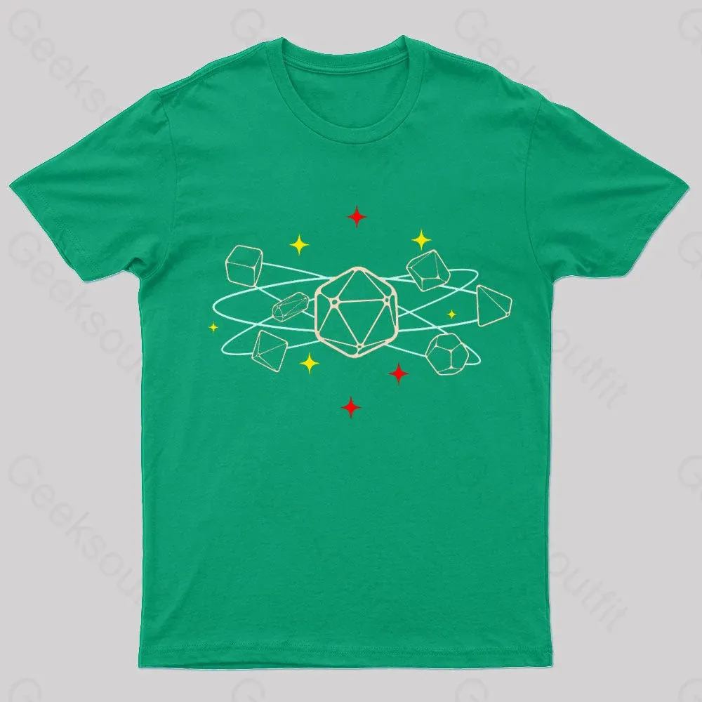 Dice Atom Tabletop RPG Geek T-Shirt - Image 4