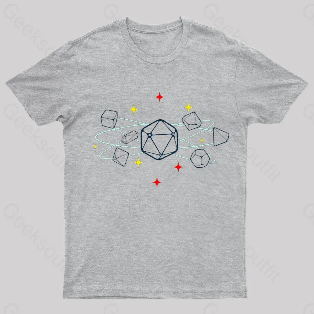 Dice Atom Tabletop RPG Geek T-Shirt - Image 7