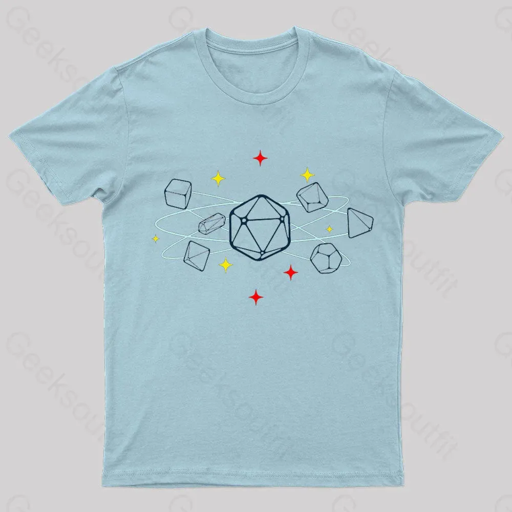 Dice Atom Tabletop RPG Geek T-Shirt - Image 8