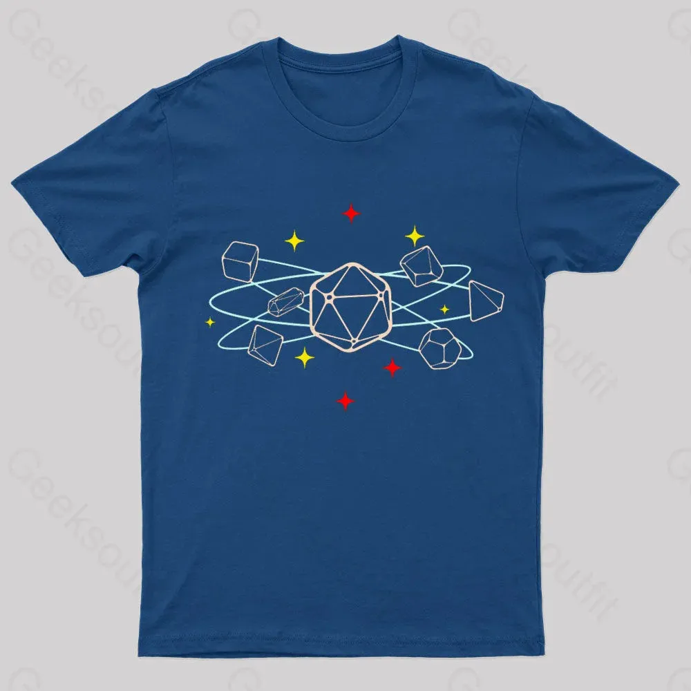 Dice Atom Tabletop RPG Geek T-Shirt - Image 2