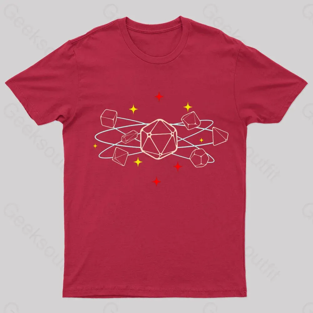 Dice Atom Tabletop RPG Geek T-Shirt - Image 5