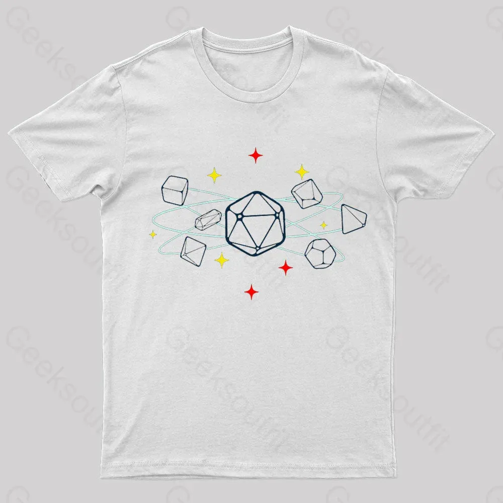 Dice Atom Tabletop RPG Geek T-Shirt - Image 6