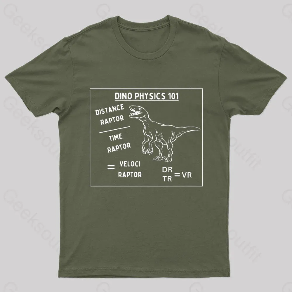 Dino Physics 101 Geek T-Shirt - Image 3
